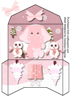 Lovely Pink Christmas Wallet 
