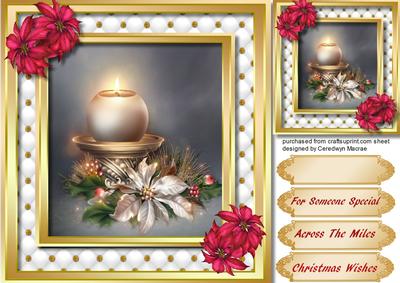 Beautiful Glowing Festive Candle 