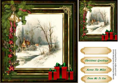 Lovely Christmas Scene in the Snow 