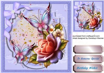 Beautiful Twikle Roses and Flutterby's