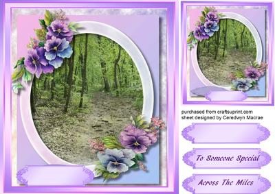 Beautiful Scene with Pansy's