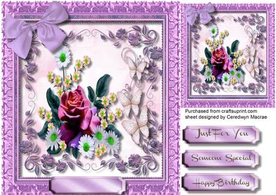 Beautiful Flowers and Butterflys. Lilac