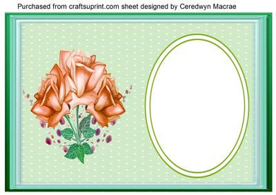 Lovely Floral Incert in Green 1