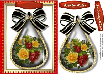 Beautiful Roses in a Pendant