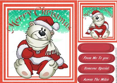 Cute Pola Bear in Red 