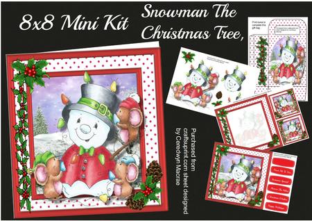 8x8 Mini Kit Snowman the Christmas Tree