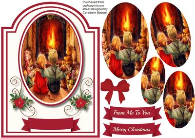 Children Round the Christmas Fire , Pyramid 