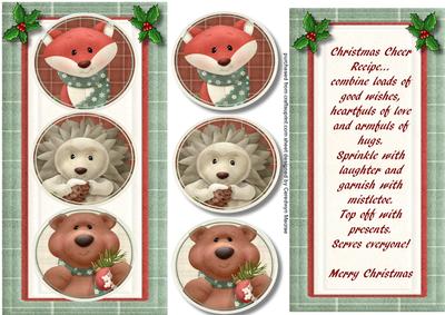 D.l Christmas Thicket Animals with Verse 