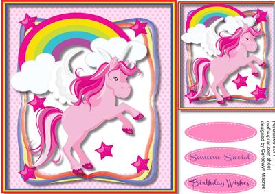 Lovely Pink Magical Unicorn 