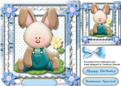 Floyd the Rabbit's Garden Flower 