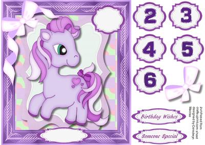 My Little Pony Age Card , Lilac