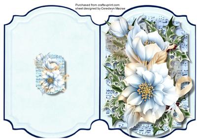 Print, Cut, and Fold , Rfestive Florals