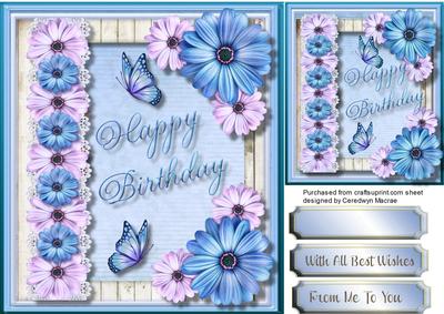 Beautiful Birthday Wishes , Blue