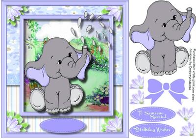 Lovely Lilac Ellie Watring the Garden 