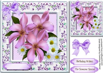 Beautiful Daisy's and Clematus 