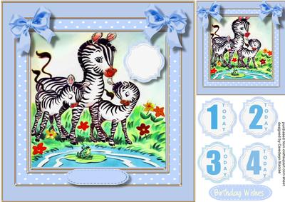 Zebra's Birthday Wishes , Boy 