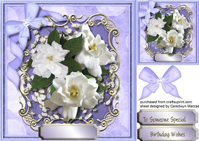 Beautiful White Gardenias and Baby's Breath 