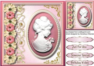 Lovely Pink Cameo and Pearls
