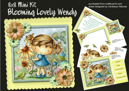 8x8 Mini Kit, Blooming Lovely Wendy