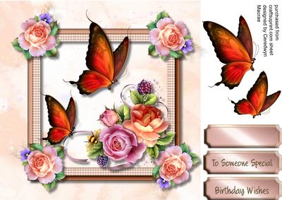 English Roses with Fierce Butterfly's 