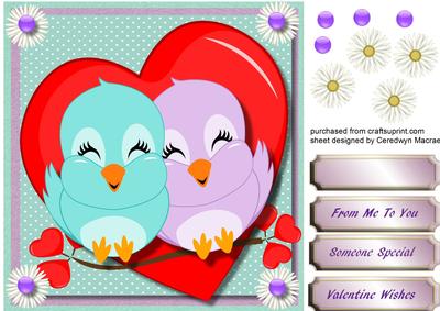 Lovey Dovey Valentine Owls 