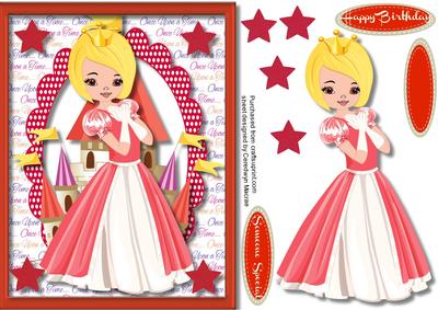 Lovely Princaee in Her Red Dress 