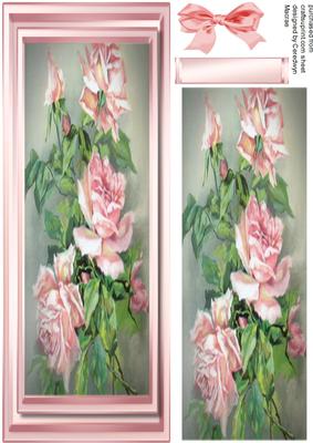 Large, D,l Pink Roses