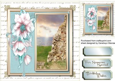 Stunning Roses in Teal and Pink 