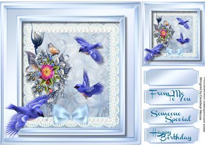 Beautiful Bluebirds and Wynflorals 
