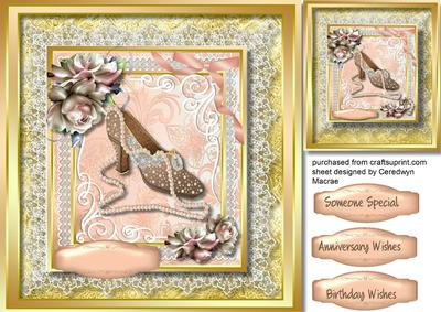 Lovely Vintage Shoe and Pearls 