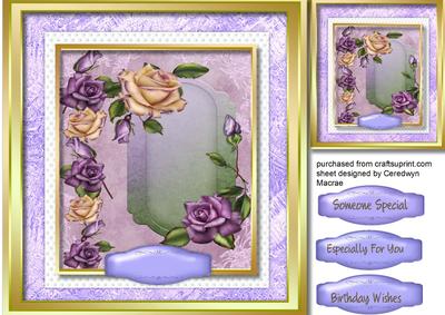 Lilac and Cream Roses 