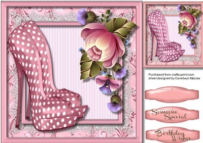 Lovely Polka Dot Shoes and Pink Passion Flowers 