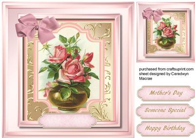Lovely Roses in a Vase