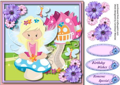 8x8 Fairy on the Toadstool