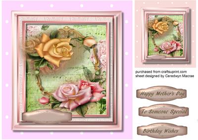 Beautiful Roses on Sheet Music 