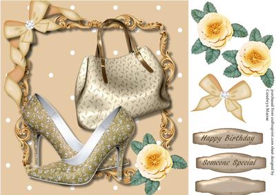 Lovely Beige Shoes and Bag