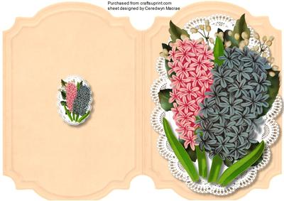 Print ,cut and Fold, Lovely Hyacinth's