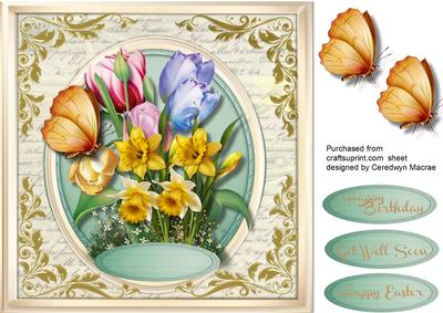 Beautiful Downton Tulips and Daffodil's 