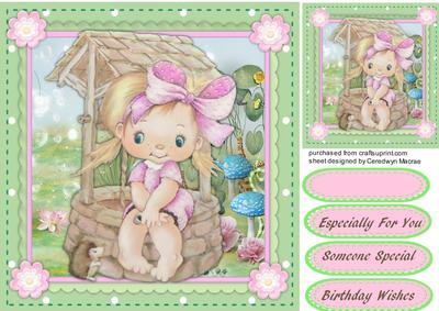 Girl on the Wishing Well
