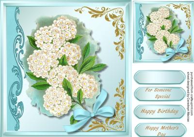 Lovely White Pom-pom- Flowers