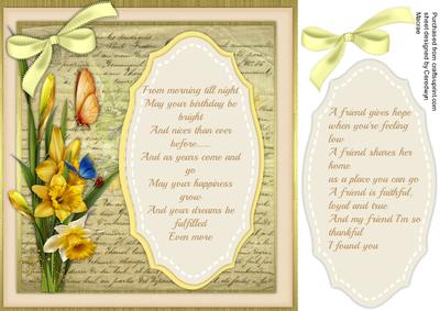 Lovely Birthday or Friendship Greetings 
