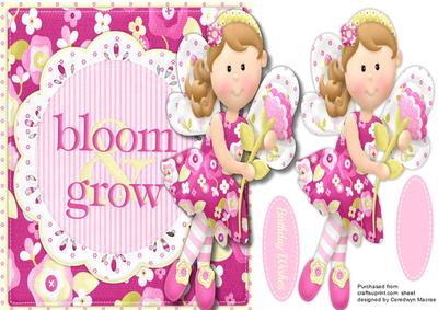 Over the Edge Birthday Fairy, Bloom and Grow