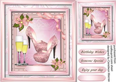 Beautiful Pink Shoes and Champagne 