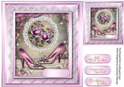 Lovely Princess Shoes and Rose 