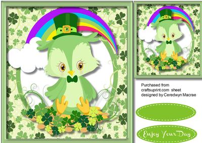 Cute St Patricks Day Owl