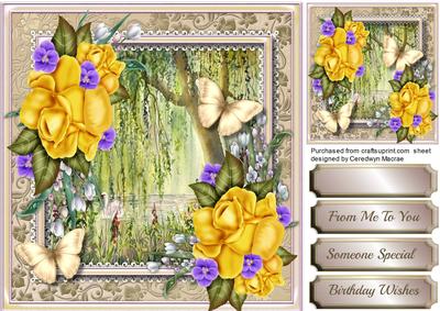 Weeping Willow and Golden Butterfly's 