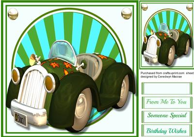Lovely Toon Card Flower Power 