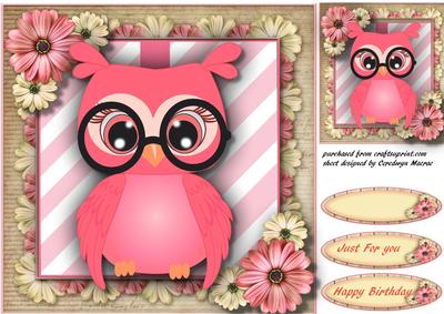Lovely Google Eyes Owl