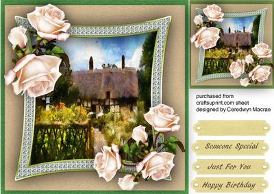 Beautiful Roses Cottage and Cream Roses, 