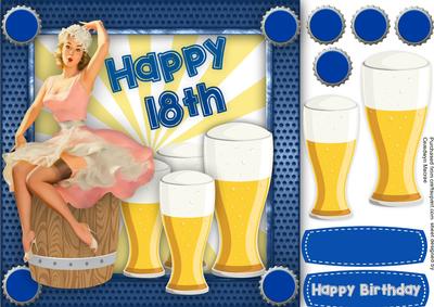 Pin Ups and Beer Enjoy You 18th Bitrhday